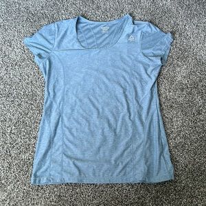 Women’s Reebok short sleeve light blue athletic top size Medium